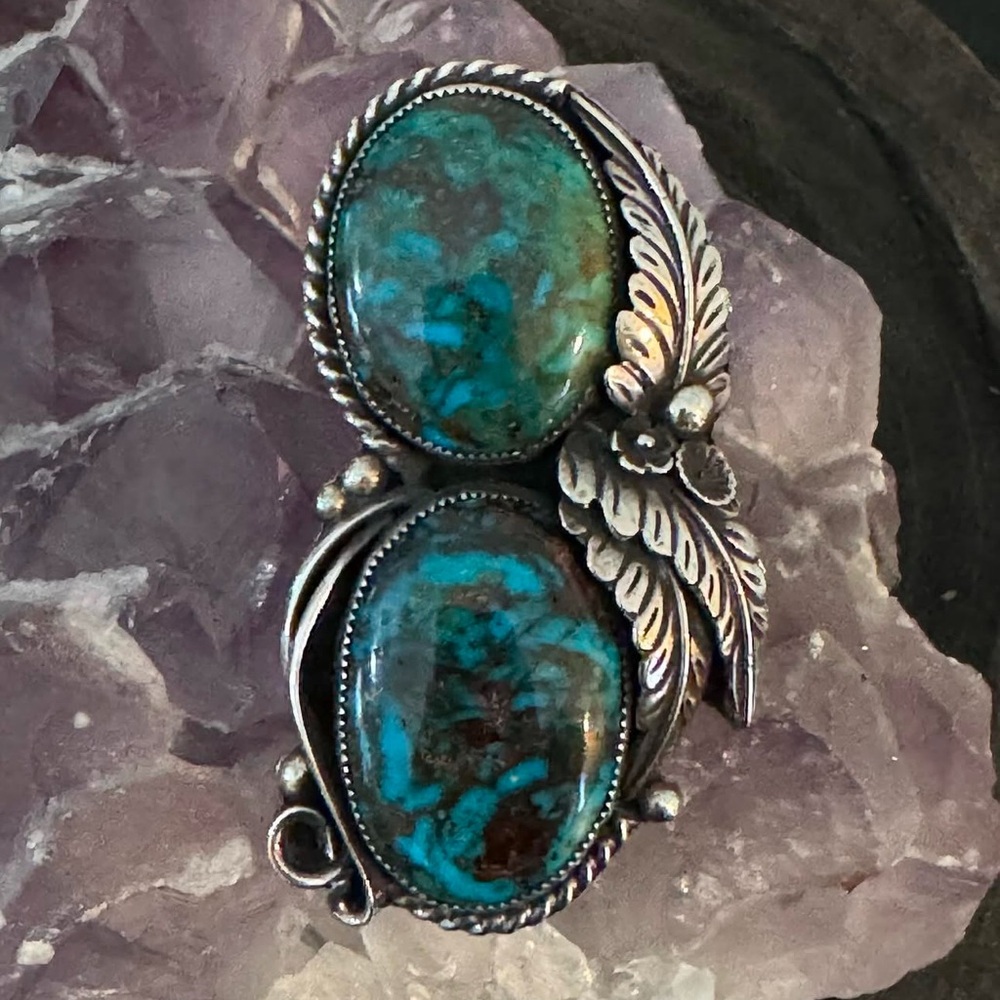 Turquoise Statement Ring - image 1